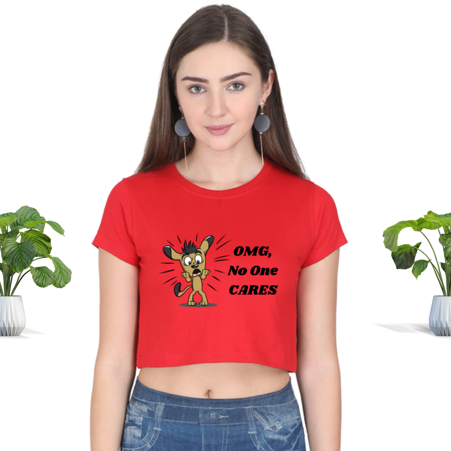No One Cares Crop Top
