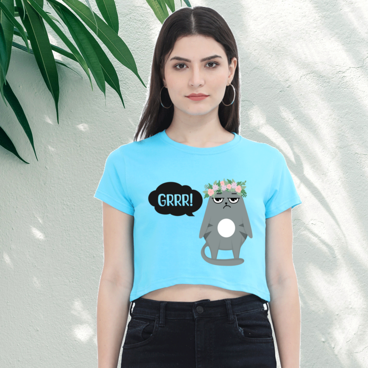 Grrr Women Crop Top