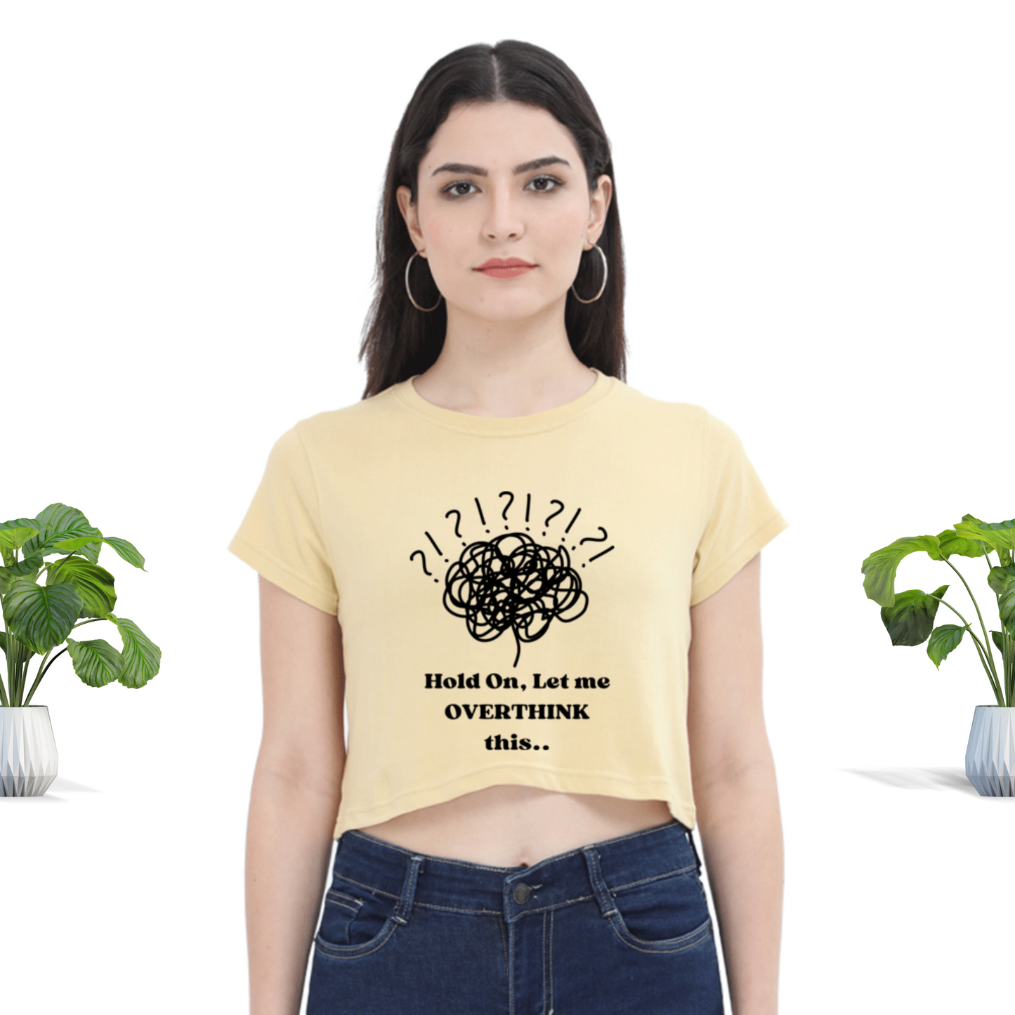 Let Me Overthink Crop Top