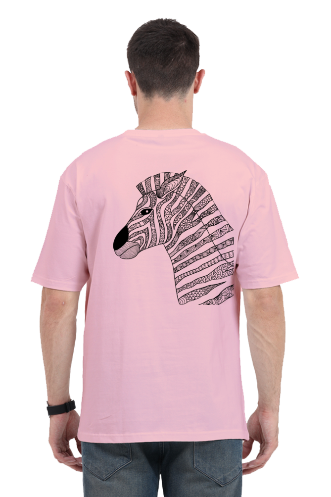 Mandala Zebra Unisex Oversized Tee
