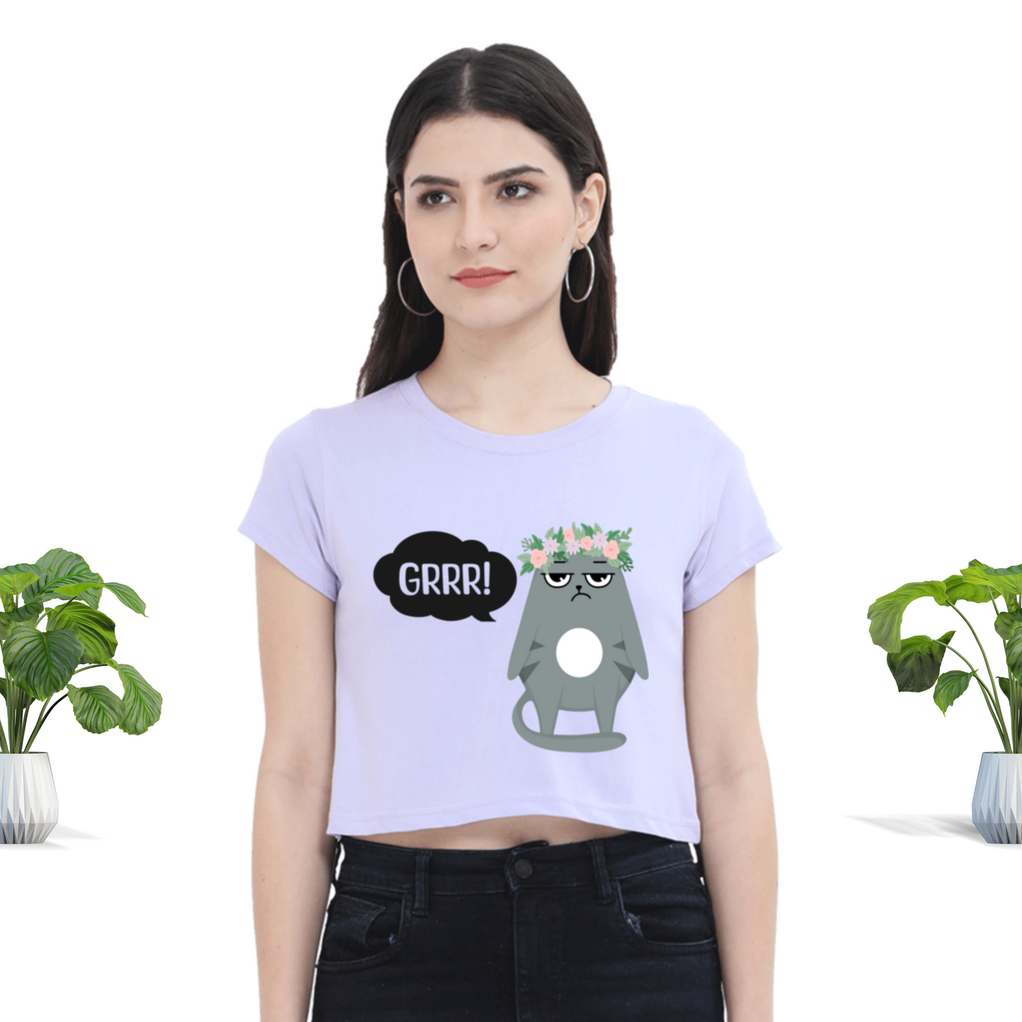 Grrr Women Crop Top