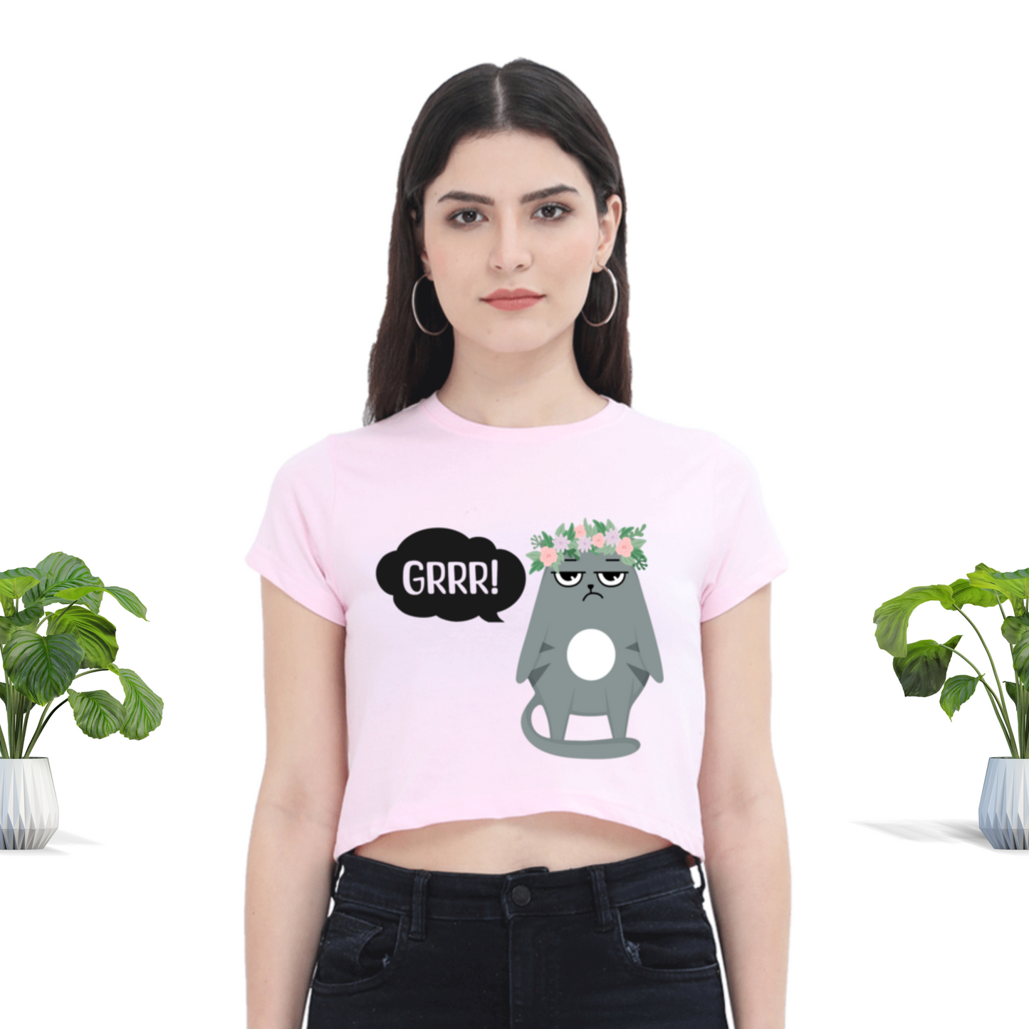 Grrr Women Crop Top