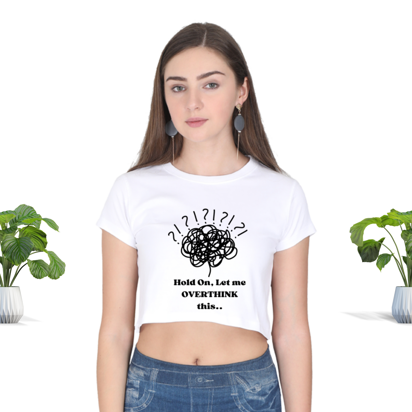 Let Me Overthink Crop Top