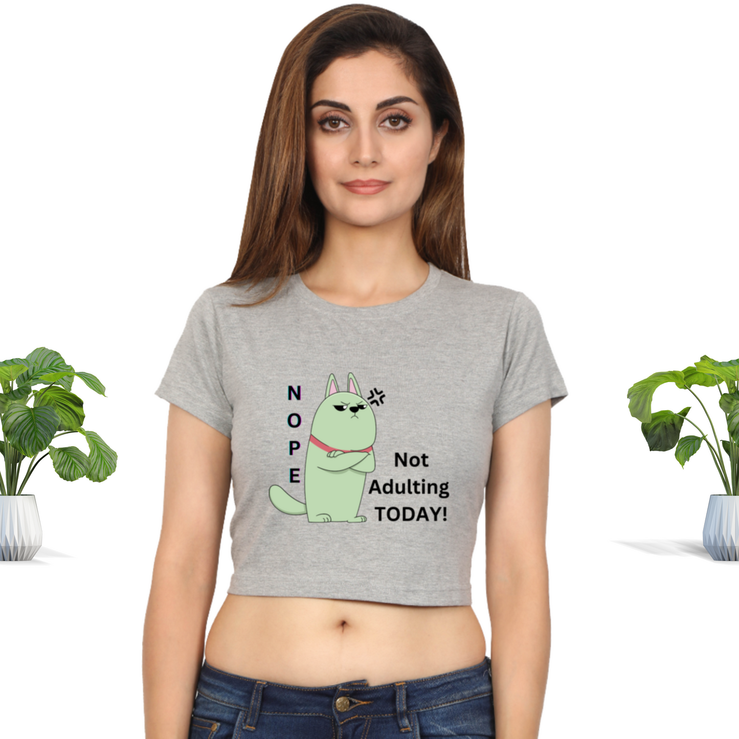 Not Adulting Today - Crop Top Women