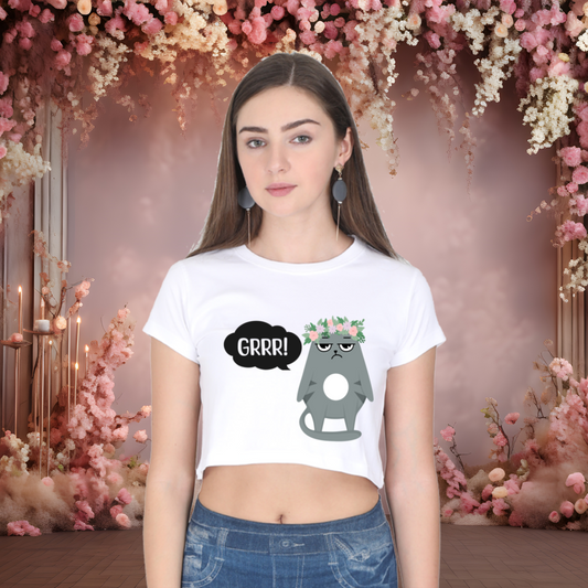 Grrr Women Crop Top