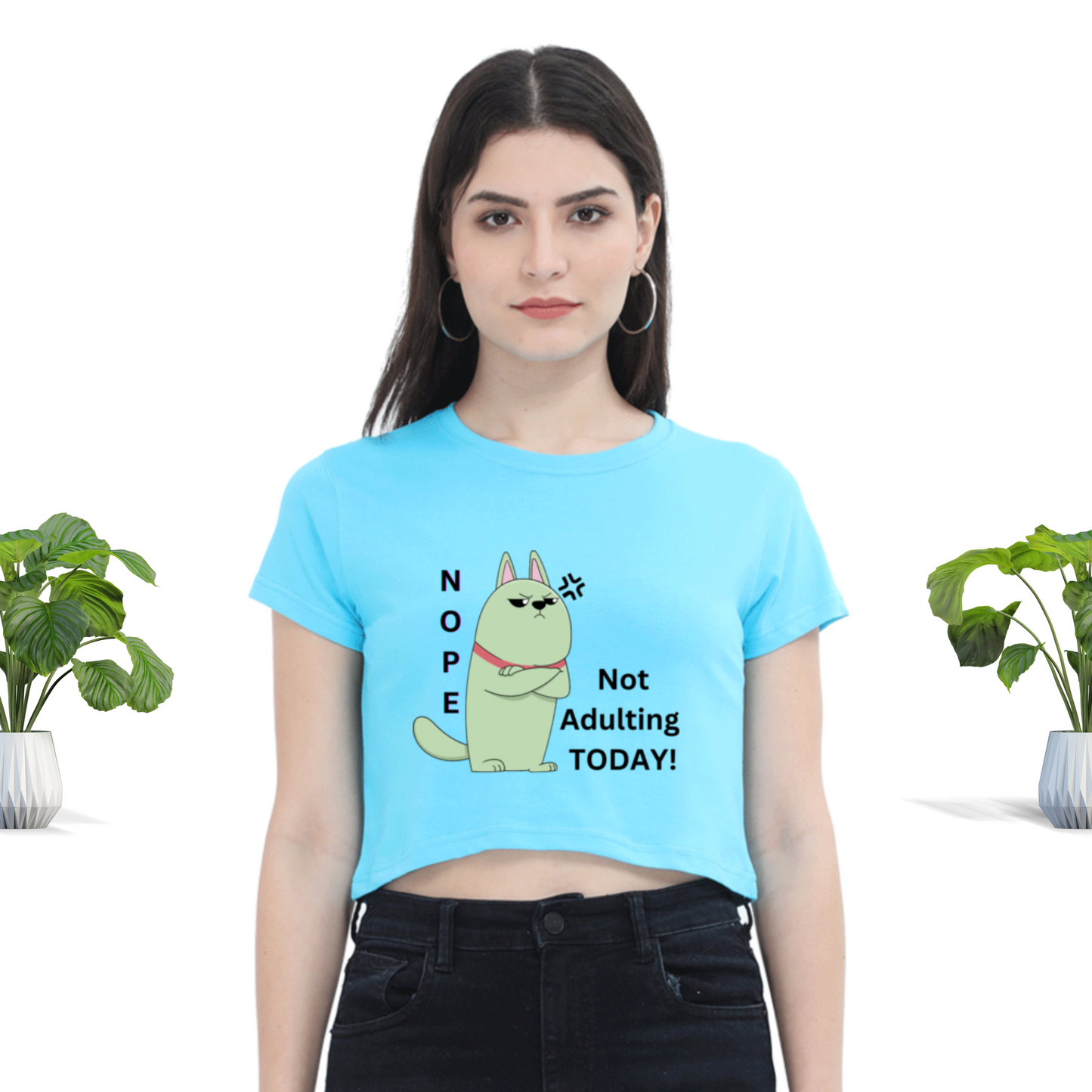 Not Adulting Today - Crop Top Women