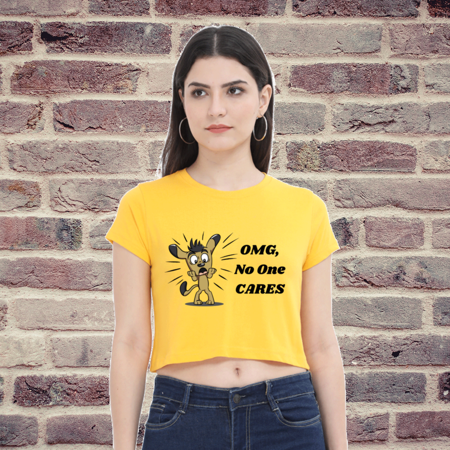 No One Cares Crop Top