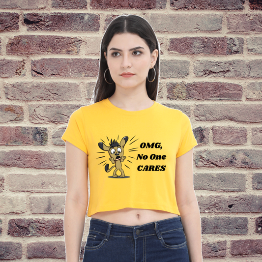 No One Cares Crop Top