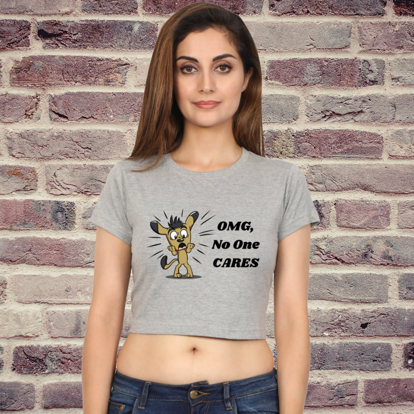 No One Cares Crop Top